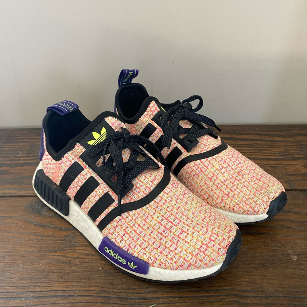 Adidas Pink and Black NMD Sneakers